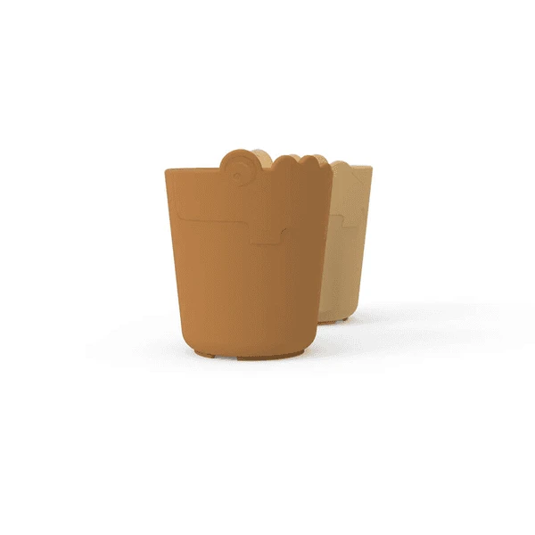 Done By Deer ™ Drinkbeker Kiddish 2-Pack Croco Mosterdgeel - Afbeelding 3