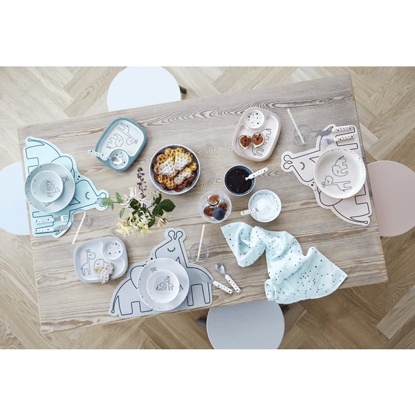 Done By Deer ™ Eetmat Dream Y Stippen Blauw Van De 6e Maand - Afbeelding 4