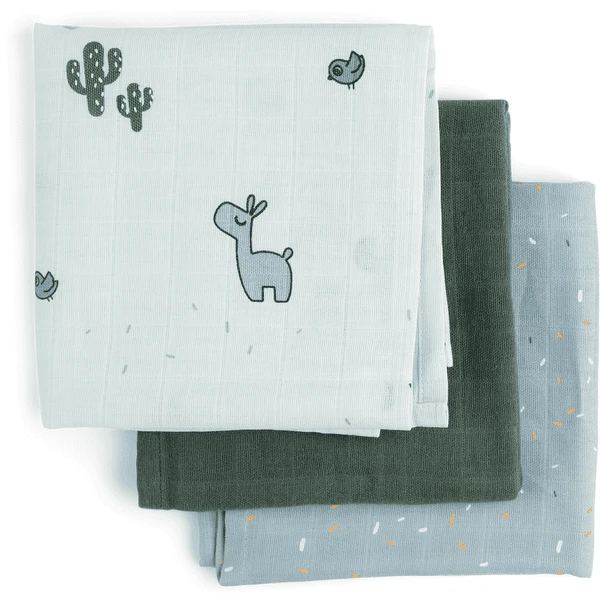 Done By Deer ™ Gaasluiers 3-Pack Lalee Blauw - Afbeelding 2