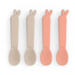 Done By Deer ™ Kiddish Spoon 4-pack Lalee Sand /Coral