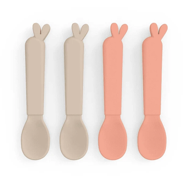 Done By Deer ™ Kiddish Spoon 4-pack Lalee Sand /Coral