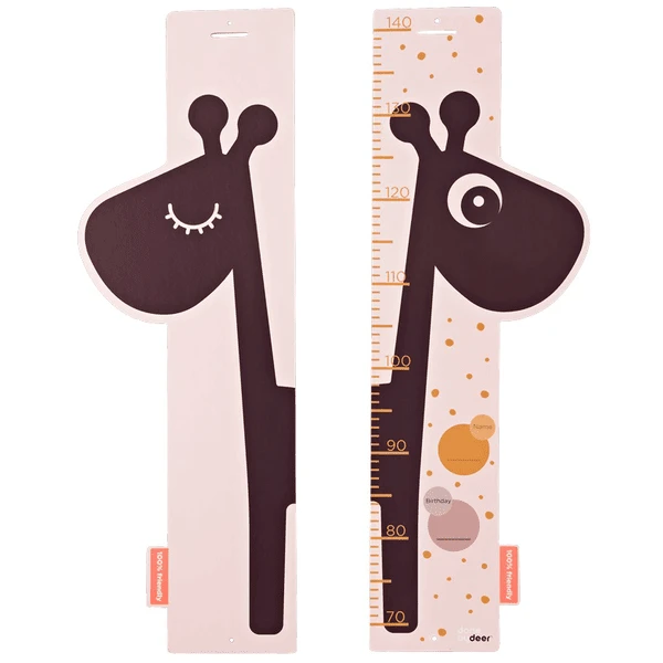 Done By Deer ™ Meetstokje Giraffe Raffi, Roze - Afbeelding 2