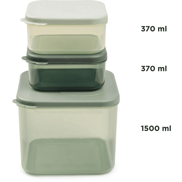 Done By Deer ™ Opslagcontainerset L, Elphee Groen - Afbeelding 3