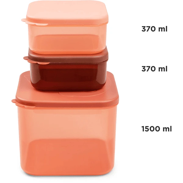 Done By Deer ™ Opslagcontainerset L, Elphee Papaya - Afbeelding 4