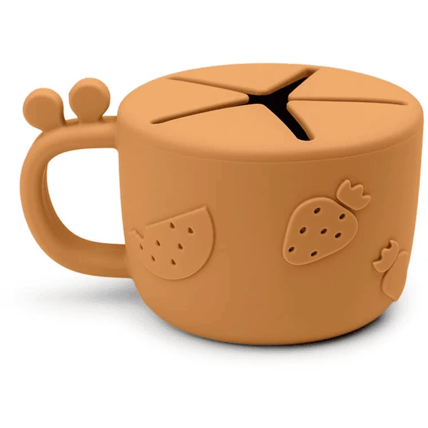 Done By Deer ™ Peekaboo Raffi Snack Beker Mosterd Geel - Afbeelding 4