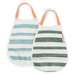 Done By Deer ™ Pull-over Slabbetje 2-pack Stripes Blauw / Groen