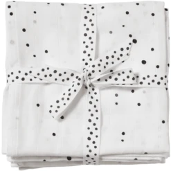 Done By Deer ™ Spit Towel 2-pack Dream Y Dots Wit
