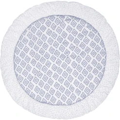 Emma & Noah Kruipdeken Rond Blauw 100 Cm