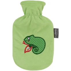Fashy ® Warmwaterkruik 0,8L Met Fleece Hoes In Groen