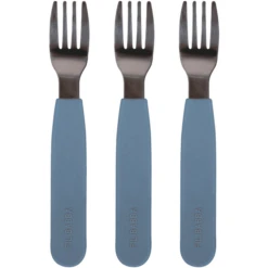 Filibabba Siliconen Vorken Powder Blauw, Set Van