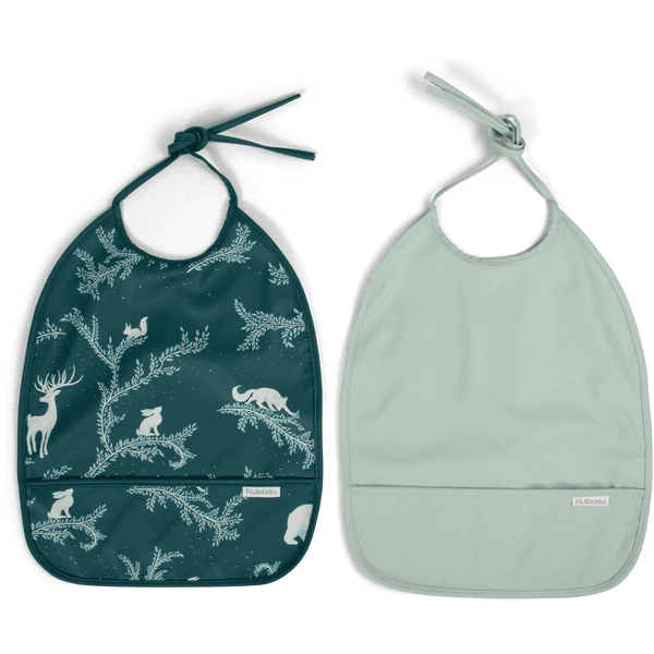 Filibabba Slabbetje 2-pack - Night - Afbeelding 2