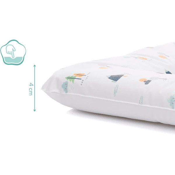 Fillikid Aankleedkussen Softy Village White 53x70 Cm - Afbeelding 4