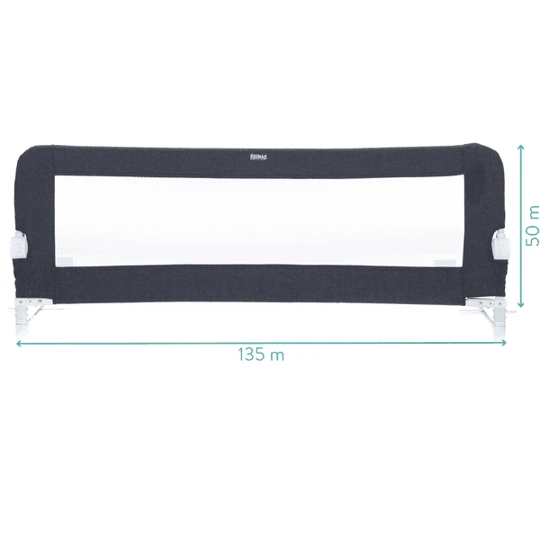 Fillikid Bedhekje Voor Standaard En Boxspring Bedden Grijs - Afbeelding 3