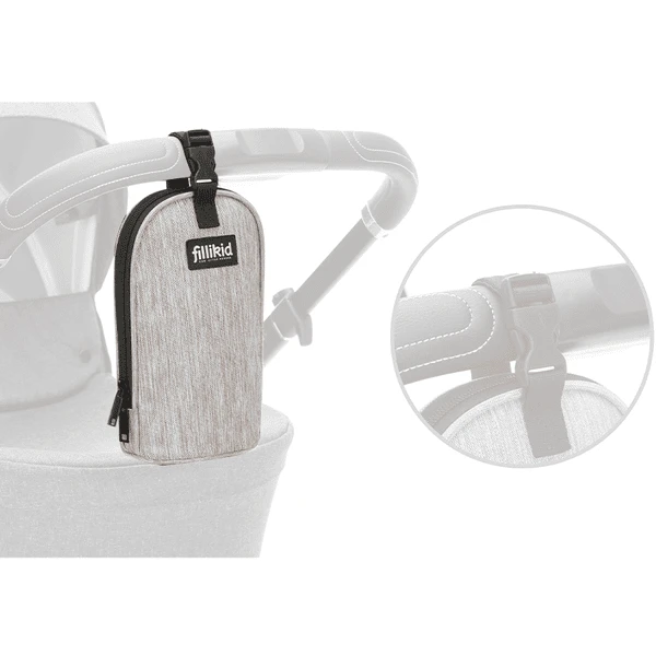 Fillikid Flessenwarmer Lichtgrijs Gemêleerd - Afbeelding 2