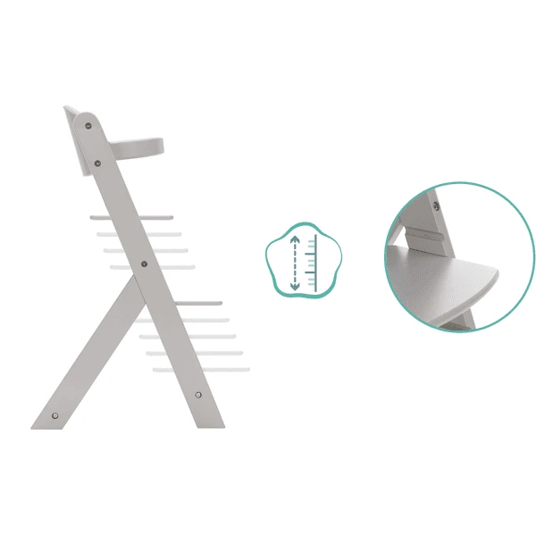 Fillikid Kinderstoel MAX Grijs - Afbeelding 2