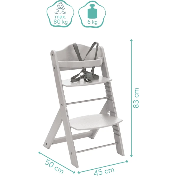 Fillikid Kinderstoel MAX Grijs - Afbeelding 3