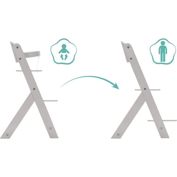 Fillikid Kinderstoel MAX Grijs - Afbeelding 5