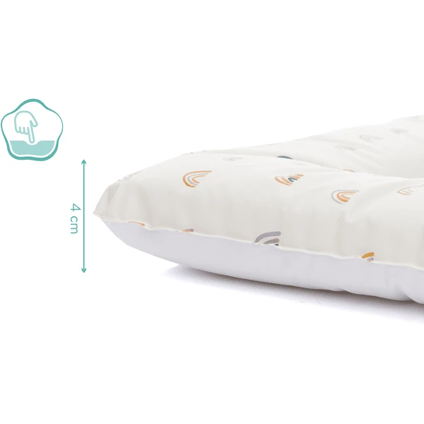 Fillikid Luiermat Softy Rainbow Beige 53x70 Cm - Afbeelding 4