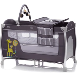 Fillikid Reisbed ALU Supreme Happy Roller Giraffe Grey