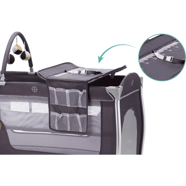 Fillikid Reisbed ALU Supreme Happy Roller Giraffe Grey - Afbeelding 4