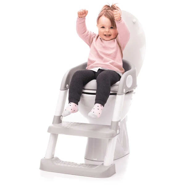 Fillikid Toilettrainer Grijs/wit, PVC Zitting - Afbeelding 2