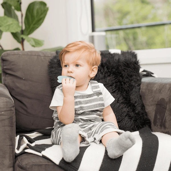 Haakaa® Bijtring Konijnenoor, Blauw - Afbeelding 2