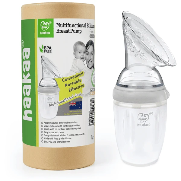 Haakaa® Borstkolf, Multifunctioneel 250ml Grijs - Afbeelding 3