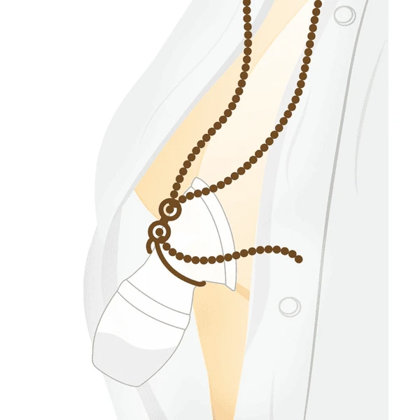 Haakaa® Halsketting Voor Borstkolf, Navy - Afbeelding 2