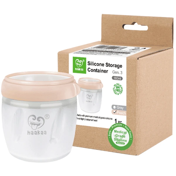 Haakaa® Opslagreservoir Generatie 3 160ml Peach - Afbeelding 3