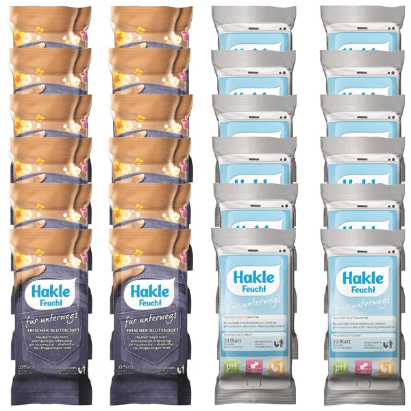 Hakle Natte Doekjes Reisverpakking, 24 Pakjes - Afbeelding 3