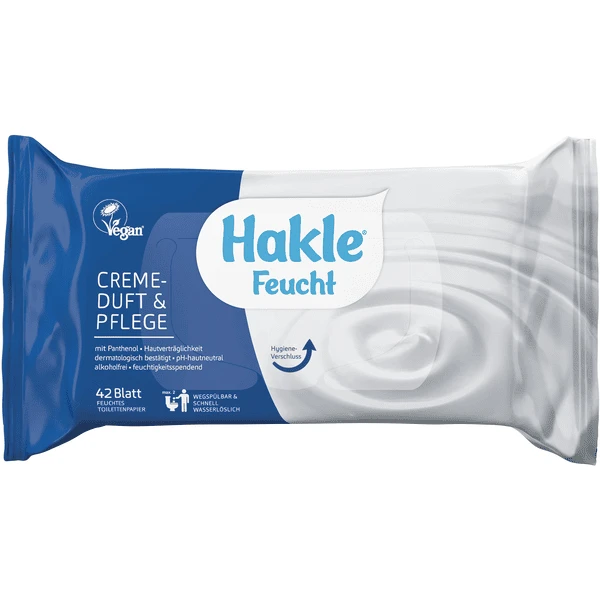 Hakle Wet Wipes Cream Scent & Care, 42 Vellen - Afbeelding 4