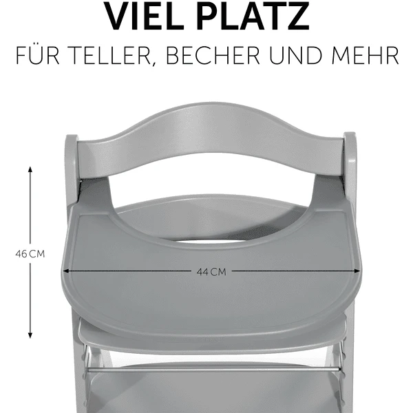 Hauck Alpha Eettafel Click Dienblad Grijs - Afbeelding 4