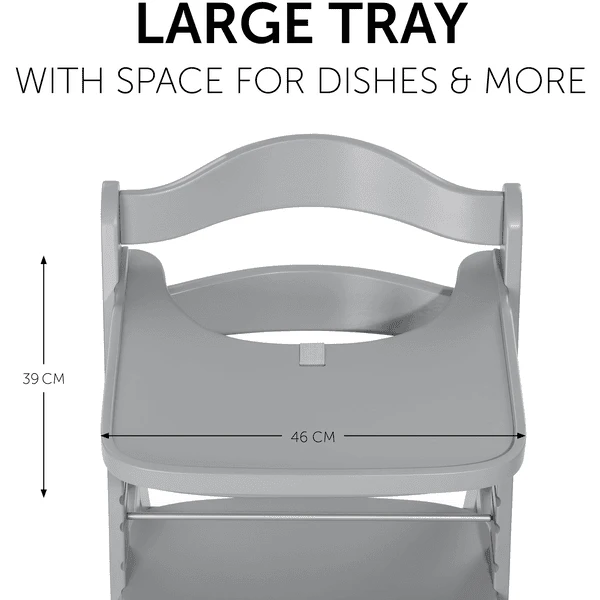 Hauck Alpha Houten Dienblad Grijs - Afbeelding 5