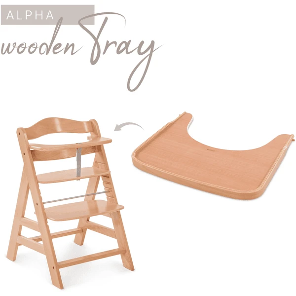 Hauck Alpha Houten Dienblad Natuur - Afbeelding 3