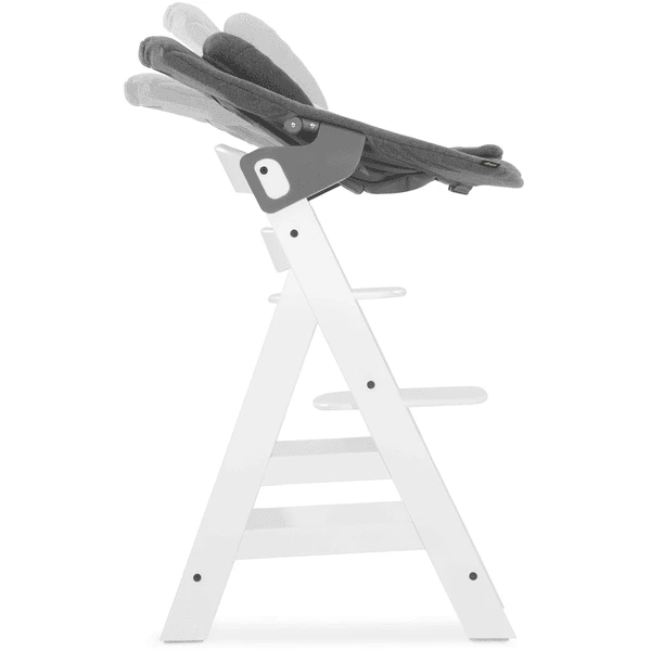 Hauck Baby Aanhangsel Alpha Wipstoel Premium Jersey Charcoal - Afbeelding 5