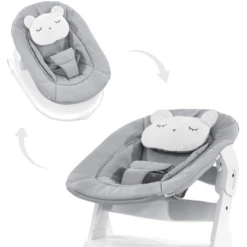Hauck Wipstoeltje Alpha Bouncer 2in1 Pastel Bear Light Grey
