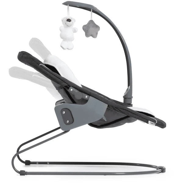 Hauck Wipstoeltje Alpha Bouncer Wipstoel 2-in-1 Stretch Grey - Afbeelding 5
