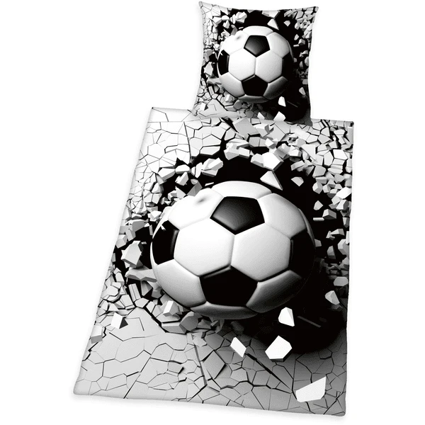 HERDING Beddengoed 3D Voetbal 135 X 200 Cm - Afbeelding 2