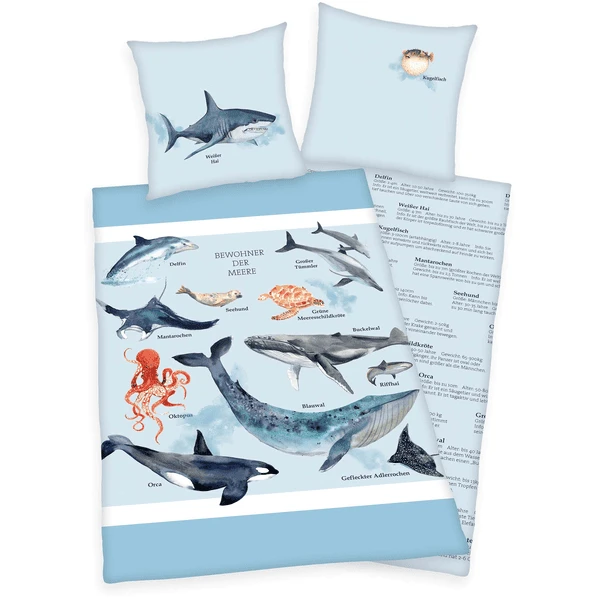 HERDING Beddengoed Zeebewoners 135 X 200cm - Afbeelding 5