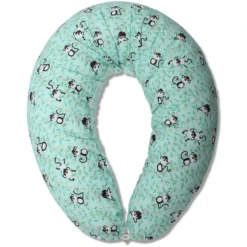 HOBEA-Germany Voedingskussen Aapjes Mint Wit