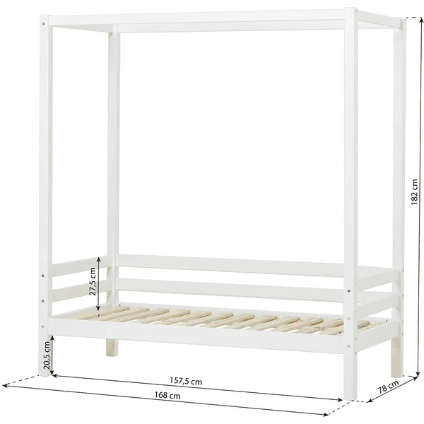 Hoppekids BASIC Hemelbed 70 X 160 Cm Wit - Afbeelding 4