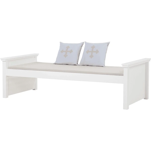 Hoppekids Maja Deluxe Sofa Bed 90 X 200 Cm Roll-Up Rooster Wit 2 Midden Bed Uiteinden - Afbeelding 2