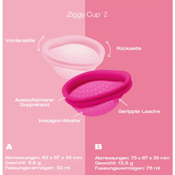 Intimina Menstruatie Cup Ziggy Cup Maat - Afbeelding 5