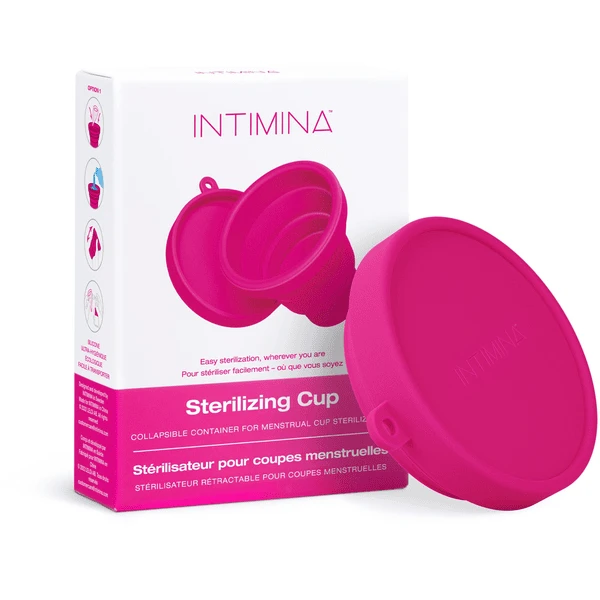 Intimina Sterilisatiecontainer Voor Menstruatiecups, Opvouwbaar - Afbeelding 4