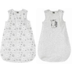 JACKY Slaapzak Unpadded Mouwloos 2-Pack Grijs