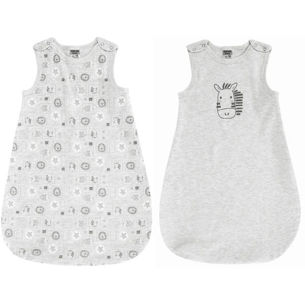 JACKY Slaapzak Unpadded Mouwloos 2-Pack Grijs