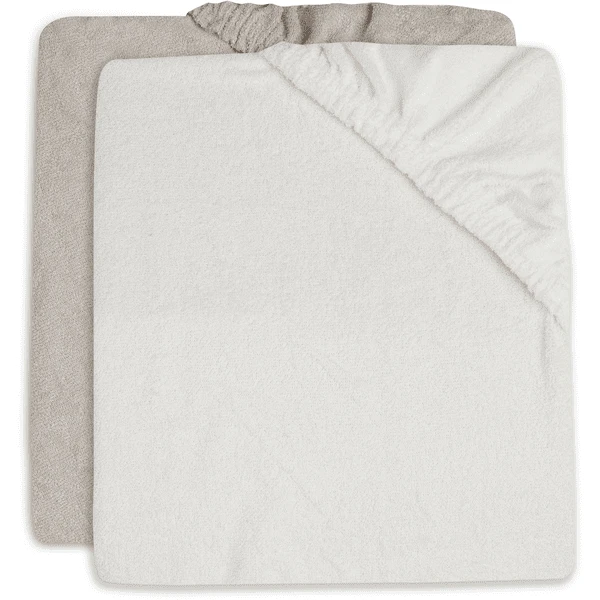 Jollein 2 Pack Verzorgingskussenhoes 50x70cm Badstof - Nougat