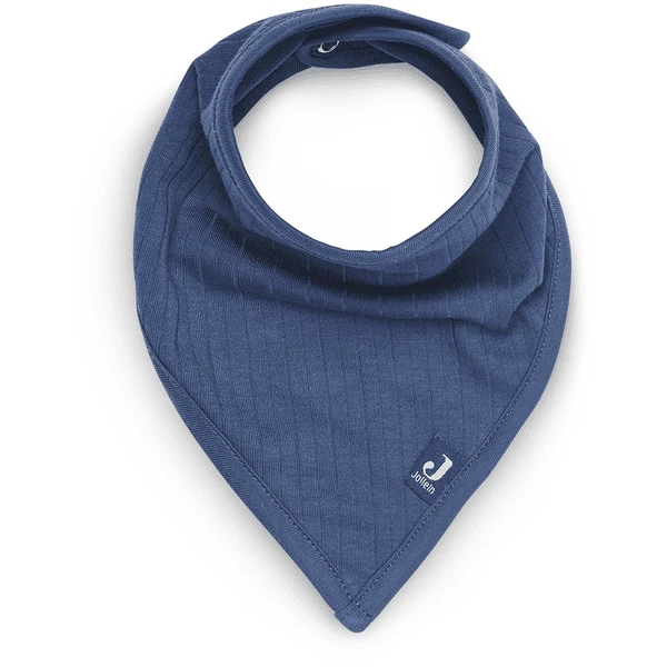 Jollein Bib Bandana Basic Stripe Jeans Blauw 2-pak - Afbeelding 2