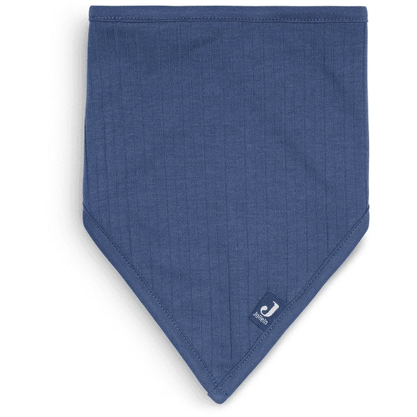 Jollein Bib Bandana Basic Stripe Jeans Blauw 2-pak - Afbeelding 3