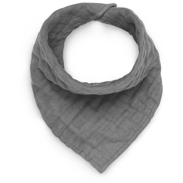 Jollein Bib Bandana Gerimpeld Storm Grijs 2-pack - Afbeelding 2